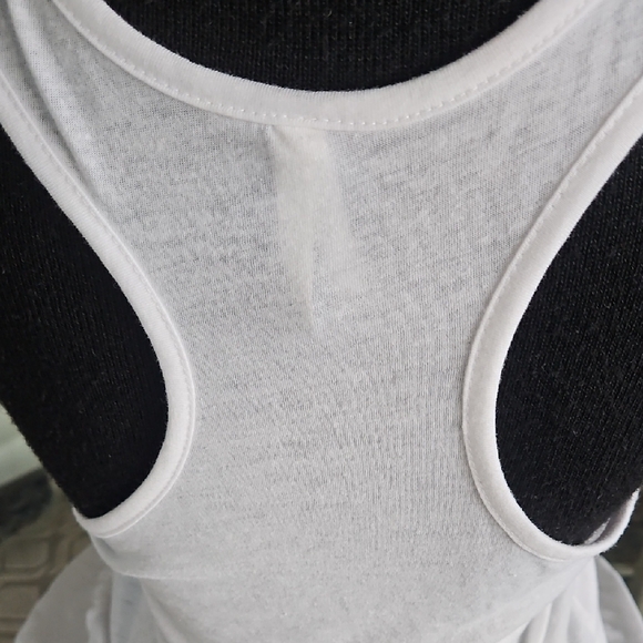 White Lace Ruffle Tank Top - Picture 6 of 8